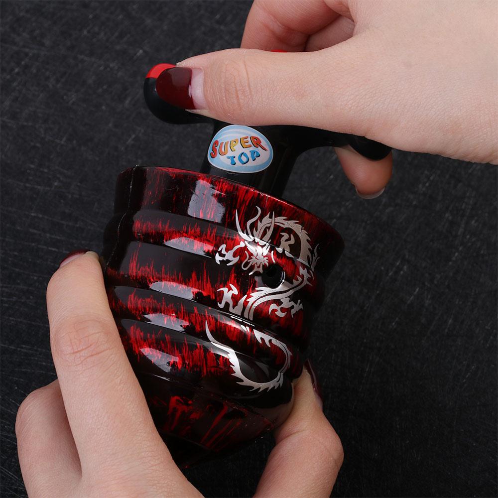 Гироскоп Волчок Лазерный Цветной Цветной Вращающийся Гироскоп Музыкальный Гироскоп Имитация Дерева Гироскоп