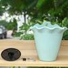 Цветочный горшок, дышащая пластиковая настенная ваза для растений с гофрированными краями для наружного использования