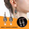 Retro Pearl Beetle Earrings Female Personality Wild Pearl Earrings