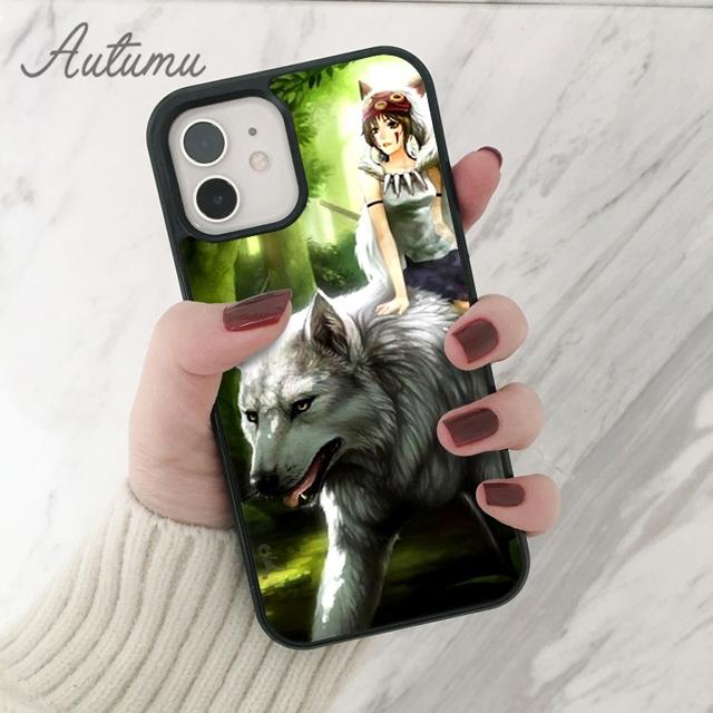 Чехол для телефона Anime Princess Mononoke для iPhone 11 12 13 14 Pro Max mini XR XS SE 2020 7 8 Plus Samsung Galaxy S21 S22