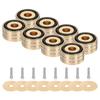 Uxcell 8 шт. Изоляционные подкладки для сабвуфера, 40x20 мм, Изоляционные ножки для динамиков, Изоляционные подкладки для студийных мониторов для проигрывателя, Винт M4, Золото