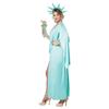 Cosplay Women Knitted Statue Of Liberty Outfit For Halloween Stage Performance