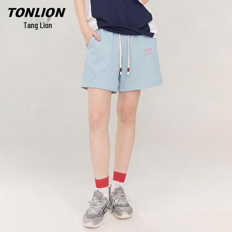 Женские вафельные широкие спортивные шорты TonLion