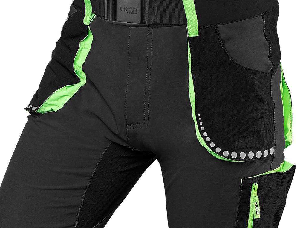 PREMIUM shorts, 4-way stretch, black, size XL