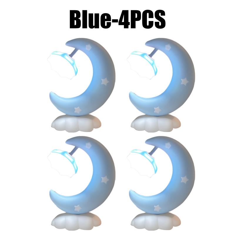 Star Moon Lamp with LED Light USB Rechargeable Night Light for Kids Nursery Bedroom Desk Decor Cute Star Moonlight Gift Idea