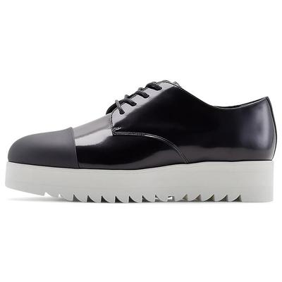 Дерби Прочные Удобные Кроссовки на Толстой Подошве Женские Кроссовки Черные Белые 1182A290-005