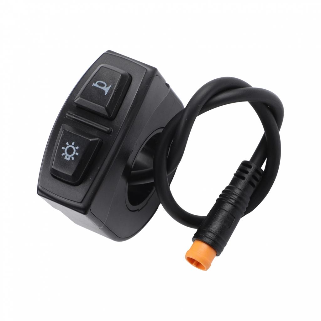Electric Bike and Scooter 2in1 Switch Button for Headlight and Speaker 3pin