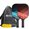 KASACA Pickleball Paddle Set of 2 USAPA Pickleball Paddle Graphite Pickleball Paddle Set of 2 Pickleballs 2 Pickleball Paddles 2 Lightweight