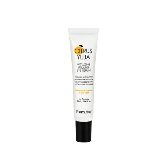 Farmstay Citrus Yuja Vitalizing Rolling Eye Serum Brightening & Hydrating Care 25ml