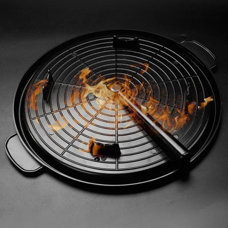 3 Shape 32cm Korean Maifan Stone Grill Pan Non-stick Portable Household Outdoor BBQ Plate Smokeless Aluminum Tray Hot New