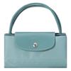 Longchamp Сумка-тоут Le Pliage Green из переработанного холста с кожаными ручками, маленькая, женская, озерно-синяя