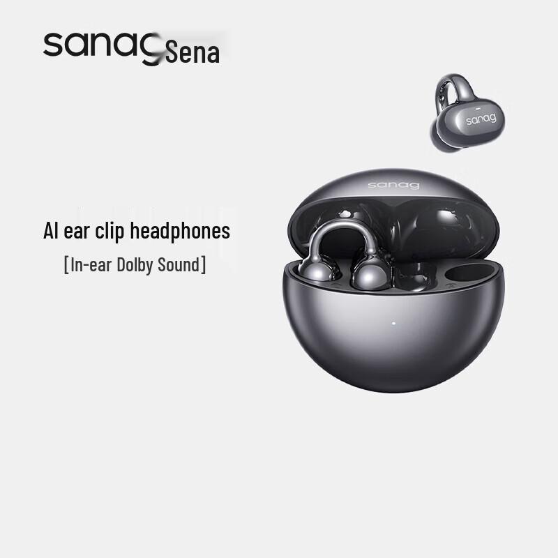 Bluetooth-наушники SANAG S6SProAI с клипсой для уха