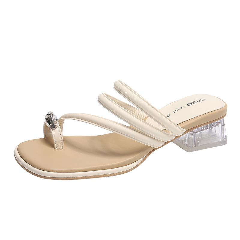 --Тапочки с наружным носком женские весна 2025 новые модные простые сказочные и пляжные классные тапочки