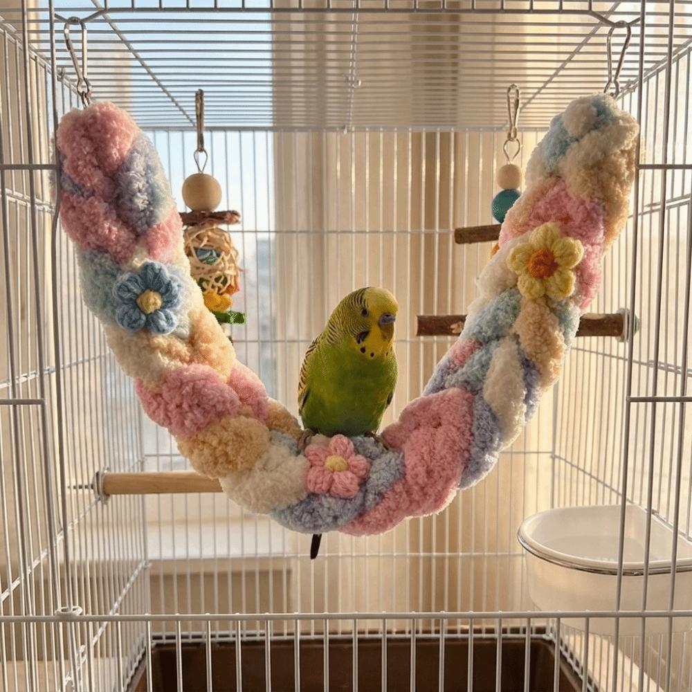 Bendable Parrot Climbing Rope Wear-resistant Hamster Hanging Swing Hamster Swing Toy Interactive