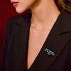 Fashionable Backpack and Shirt Accessories Elegant Letter Brooch Jewelry Unique Badge For Both Men And Women Accessories