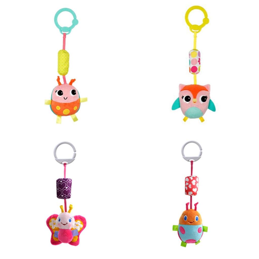 Charming Animal Handbells Musical Developmental Soft Toy For Baby Entertainment