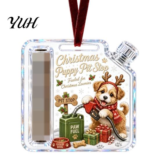 Christmas Money Holder Cash Gift Ornament, Acrylic for Cash, Reusable Holiday Ornament Funny Xmas Tree Hanging Decoration, Gifts Party Favors Festive