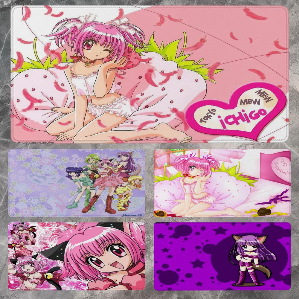 Коврик для мыши Tokyo Mew Mew xCM Нескользящий игровой коврик для мыши Геймерский коврик для мыши ESports Игровой коврик для механической клавиатуры XXL Коврик для стола