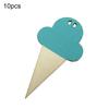 10Pcs Sweet Ice Cream Shape Wooden Hangings Nursery Home Kids Bedroom Wall Decor
