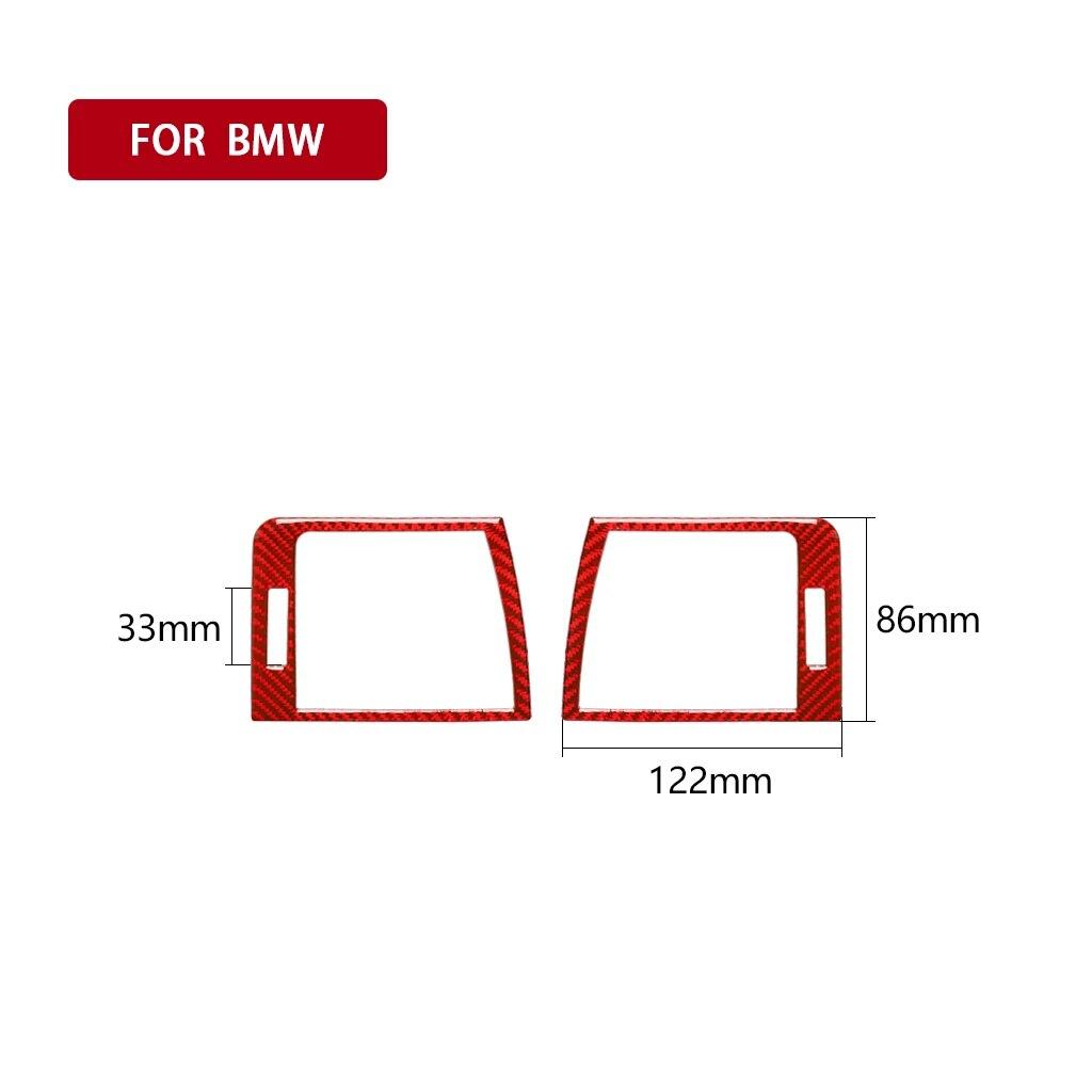 Car Air Conditioning Outlet Decor Cover Stickers Carbon Fiber for BMW 3 Series E46 1998-2005 Auto Accessories