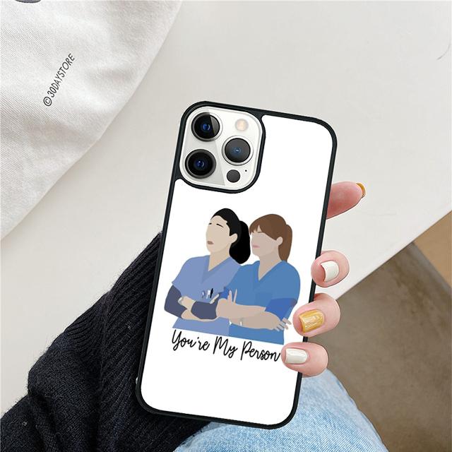 Чехол для телефона Grey's Anatomy "Ты мой человек" для iPhone 17 Air 15 16e Чехол 11 13 14 Pro Max 12 Plus Max Fundas