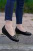 Женские туфли на плоской подошве, черные туфли Ballerina-Mother Ballerina-Mother Shoes
