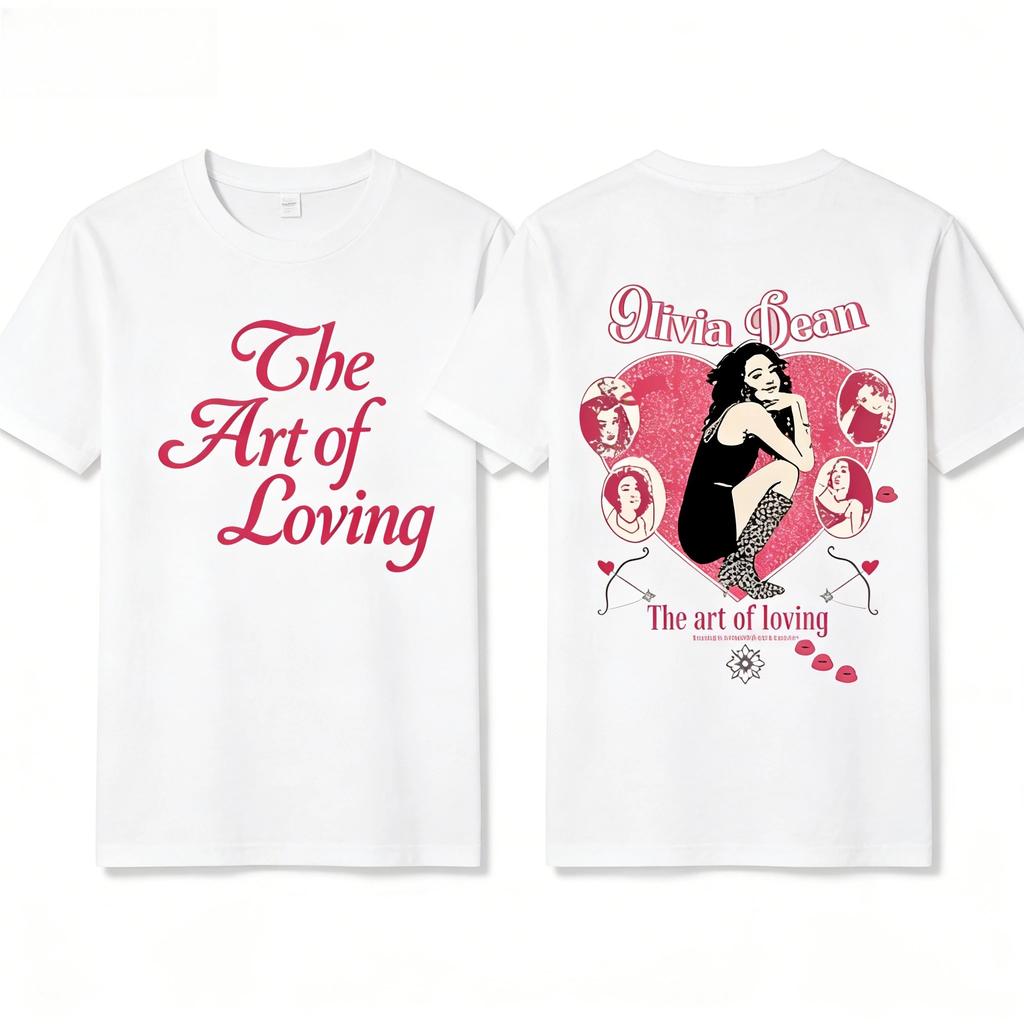 Худи с графическим принтом The Art of Loving Tour Оливии Дин Харадзюку Хип-Хоп Пуловер Мужской Женский Свободный Свитшот