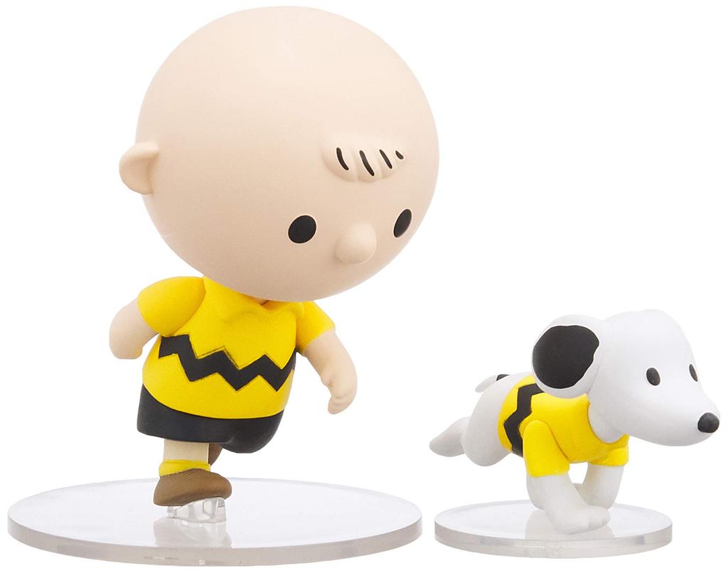 UDF Ультра Детальная Фигурка Серия PEANUTS 11 ЧАРЛИ БРАУН примерно готовая фигурка и СНУППИ, высота 94/42 мм, окрашенная,