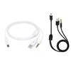 USB Charging Cord to Mini B Male &3.5mm Plugs Audio Cable Mini Usb Speaker Cable