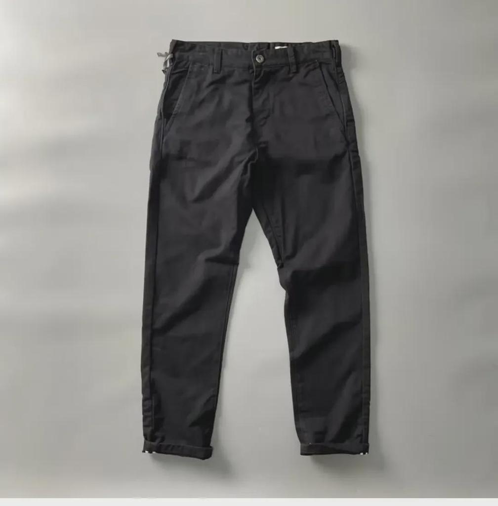 2024 Men's Retro Washed Street Style Durable Overalls - Breathable, Thick, and Slim-Fit Trousers