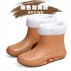 Water Shoes Women's Short Tube Outer Wear Short Rain Shoes Student Fashion Rain Boots Thermal Rubber Shoes Low Tube Water Shoes Fashion