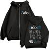 Ado Blue Rose World Tour Hibana Мерч Толстовки на молнии Мужская Женская Одежда Мода Толстовки на молнии Повседневные Куртки с капюшоном