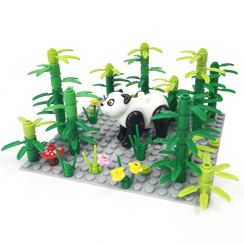 Farm Animal Building Blocks Set: Cow, Pig, Chicken & Horse DIY Kit