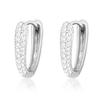 Exquisite and Small Japanese and Korean Ear Buckle Femininity Fashion Light Luxury Geometric Inlaid Zircon Earrings
