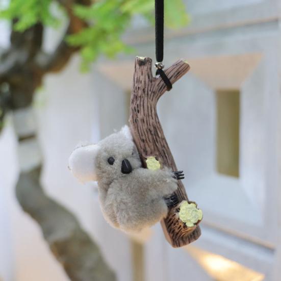 Подвесное украшение для автомобиля, коала, черепаха, панда, объятия, пень, подвеска, зеркало заднего вида, декор для воздуховода, милые аксессуары для салона автомобиля