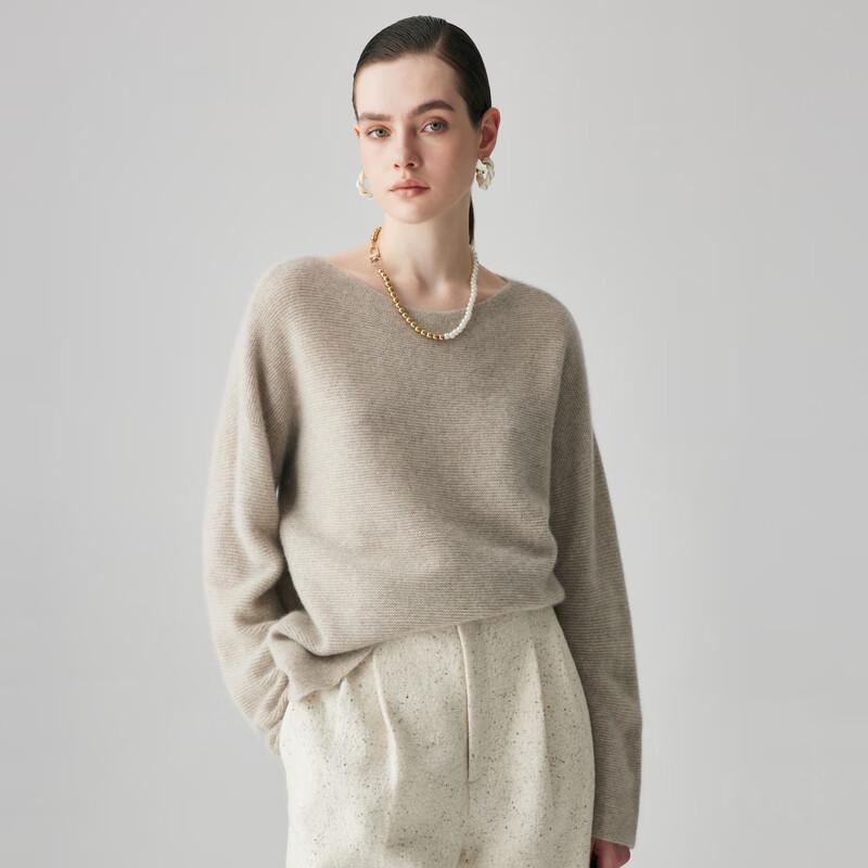 Paro Women's 100% Cashmere Chunky Knit Round Neck Sweater