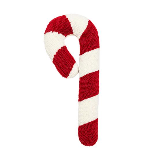 Рождественская подушка в форме сердца в форме леденца, яркий цвет, праздничная новогодняя вечеринка