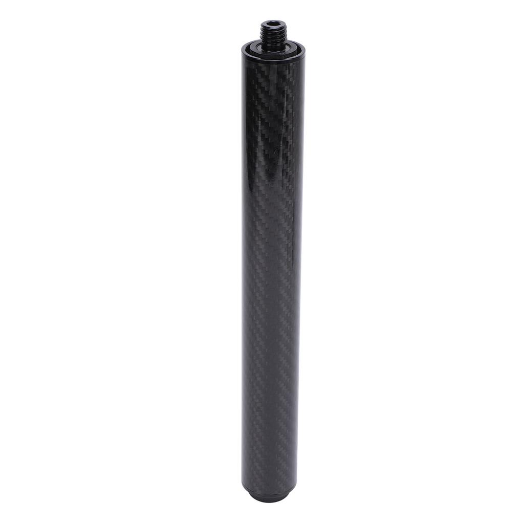 10 Inch Billiard Pool Cue Extension Carbon Fiber Billiards Pool Cue Extender with Rubber End Cap