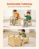 Weaning Table and Chair Set Montessori Kids Activity Table and Chair Wood