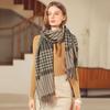 New Qianniao Grid Cashmere Like Scarf European And American Street Tassel Plaid Scarf WomenS Warm In Winter