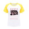 5296 Детская футболка из хлопка с принтом KATSEYE для девочек