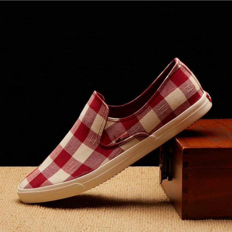 Новое поступление мужская повседневная парусиновая обувь модные мужские черно-белые туфли на плоской подошве Laofer обувь для вождения мужские туфли на плоской подошве Zapatos Hombre 669