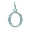 [K3647] - Серебряный кулон «Буква О» - 12x10 мм