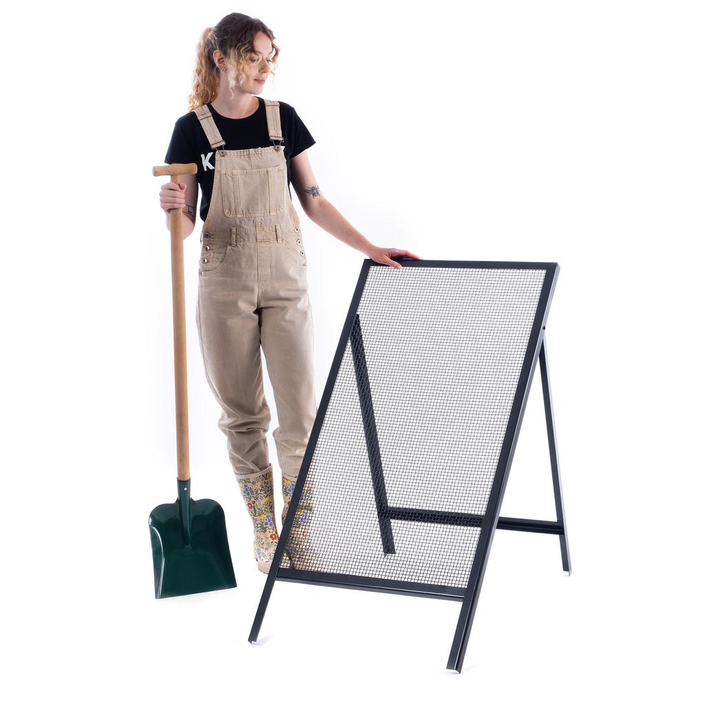 Строительное сито KADAX для песка, грунта, каменной кладки, 120х60см, гравий, сетка 8мм