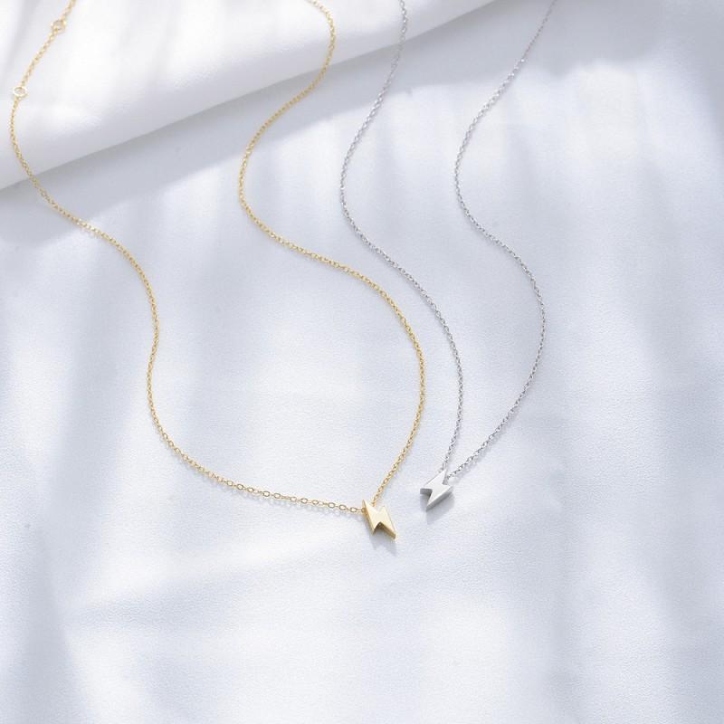 Mini Lightning Necklace Women Minimalist Fashion Collarbone Chain
