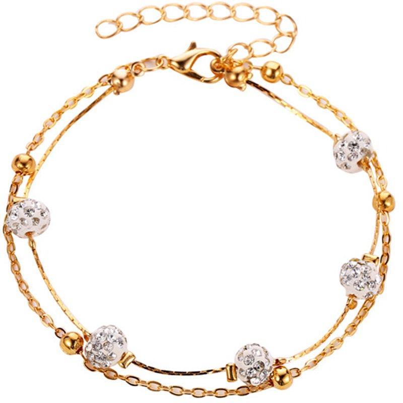 Chic Double-layer Foot Chain Stylish Beach Footwear With A Minimalist Touch