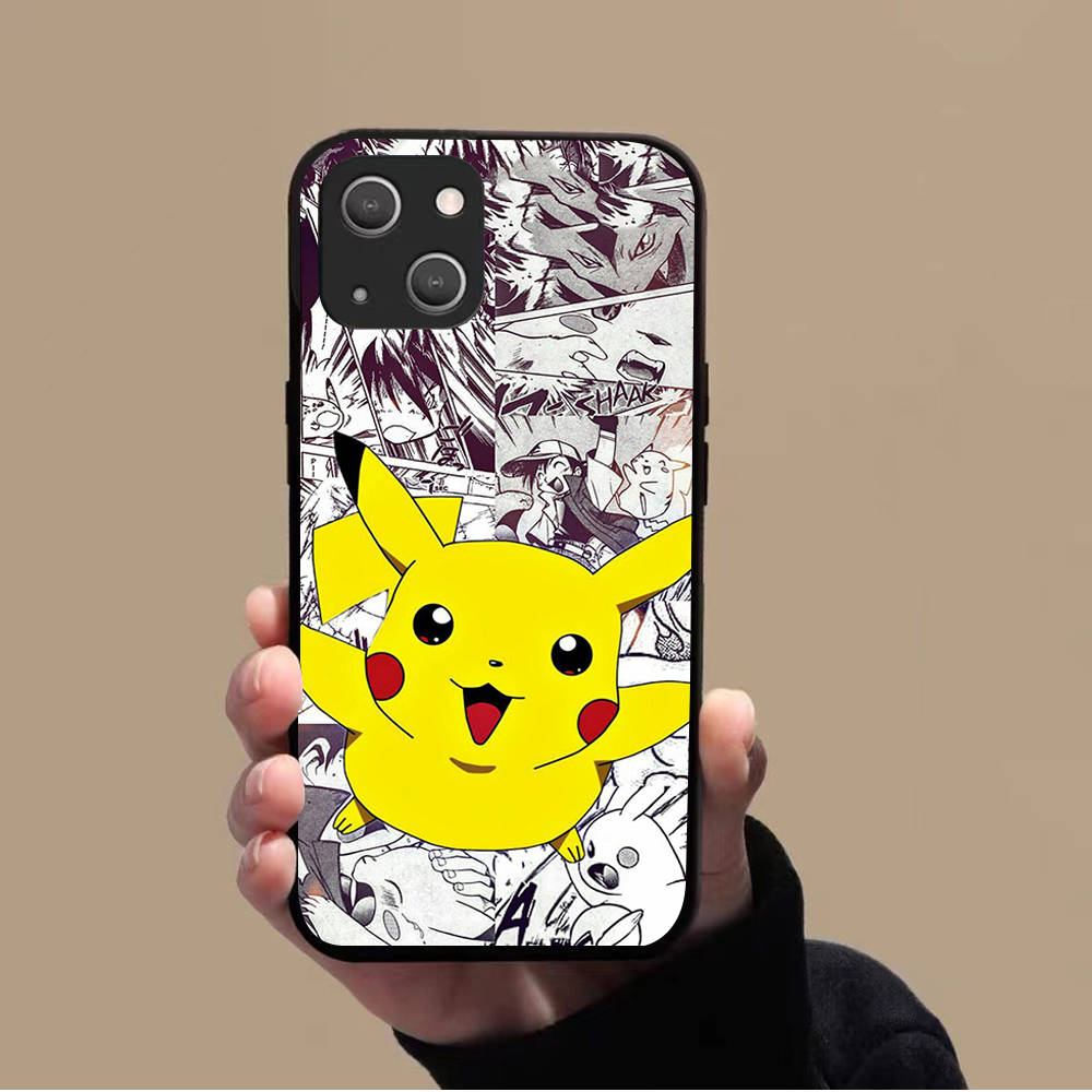 Мягкий чехол KK-44 Pikachu для Xiaomi Poco F5 F6 M6 X3 X6 Redmi 10A 10C 12C 13C 9A 9C 9T A3 A3X Note 8 9 10 11 12 13 C65 C50 C51 C55 Pro Plus 4G 5G
