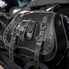 1 Pair Retro Punk Style Saddlebag Motorcycle Tool Bag Waterproof Travel Luggage Storage Bag Motorbike Over Saddlebag