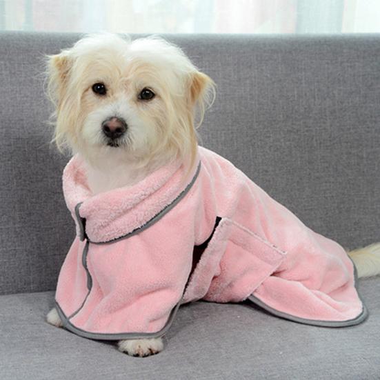 Халат для домашних животных, быстросохнущий суперабсорбент, мягкая текстура, банное полотенце для собак и кошек, домашнее животное