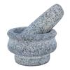 12.7 Cm Mortar and Pestle Set Stone for Spices, Okhli Masher, Khalbatta, Kharal, Mixer, Natural Traditional Grinder and Musal, Well Design for Kitchen